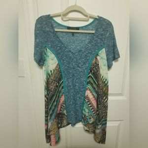 Poeme by Citron Santa Monica short sleeve top, sz L